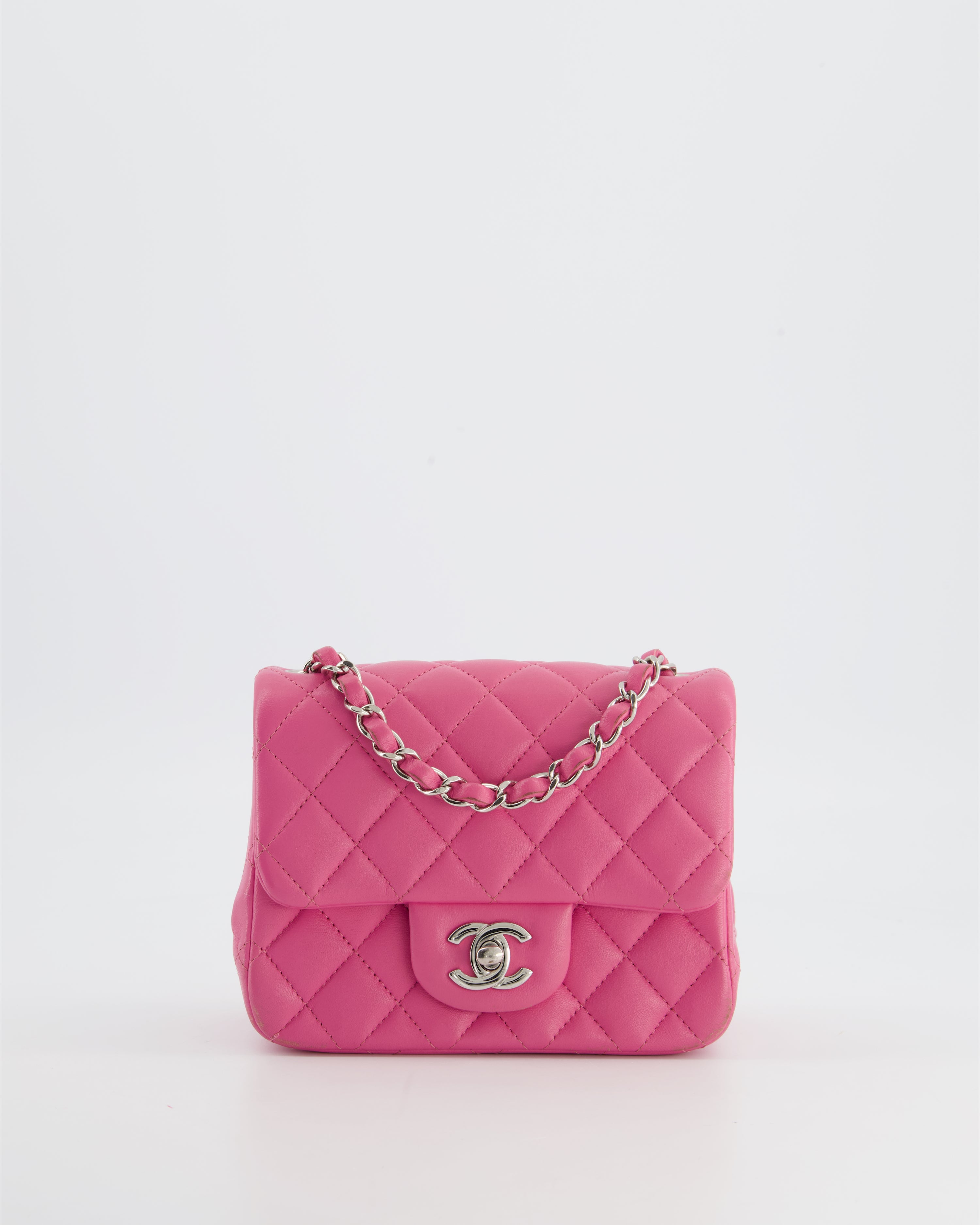 Chanel Pre-Owned Pink 2003 Mini Classic Flap Square Shoulder Bag For Women  8671749 At
