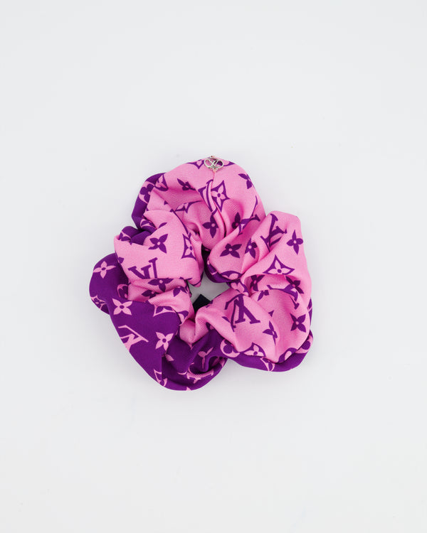 Louis Vuitton Pink and Purple Monogram Hair Scrunchy