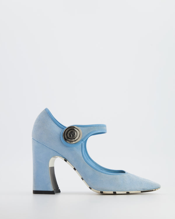 Glitter heels Louis Vuitton Blue size 38.5 EU in Glitter - 22193884