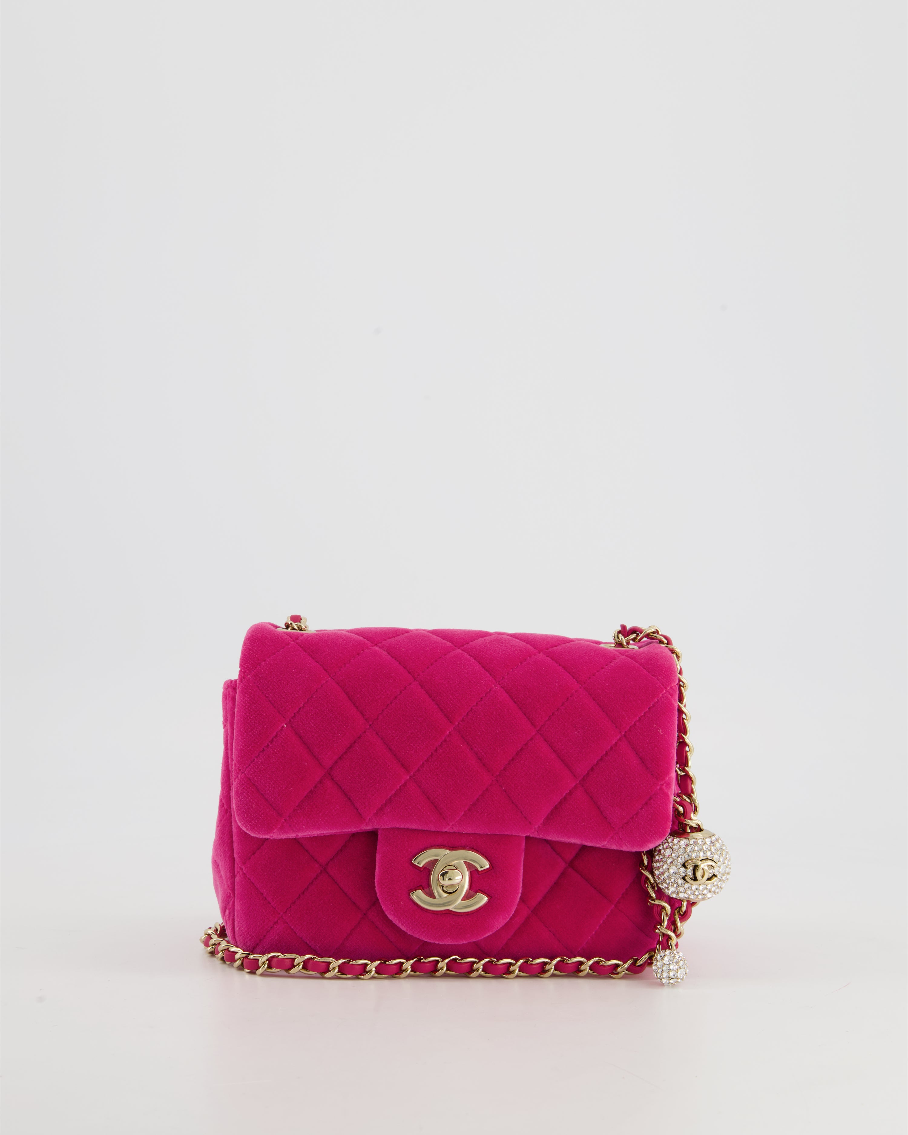 Chanel 21B Dark Pink Pearl Crush Rectangular Vanity