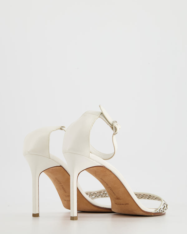 Leather heels Louis Vuitton White size 37 EU in Leather - 35883492