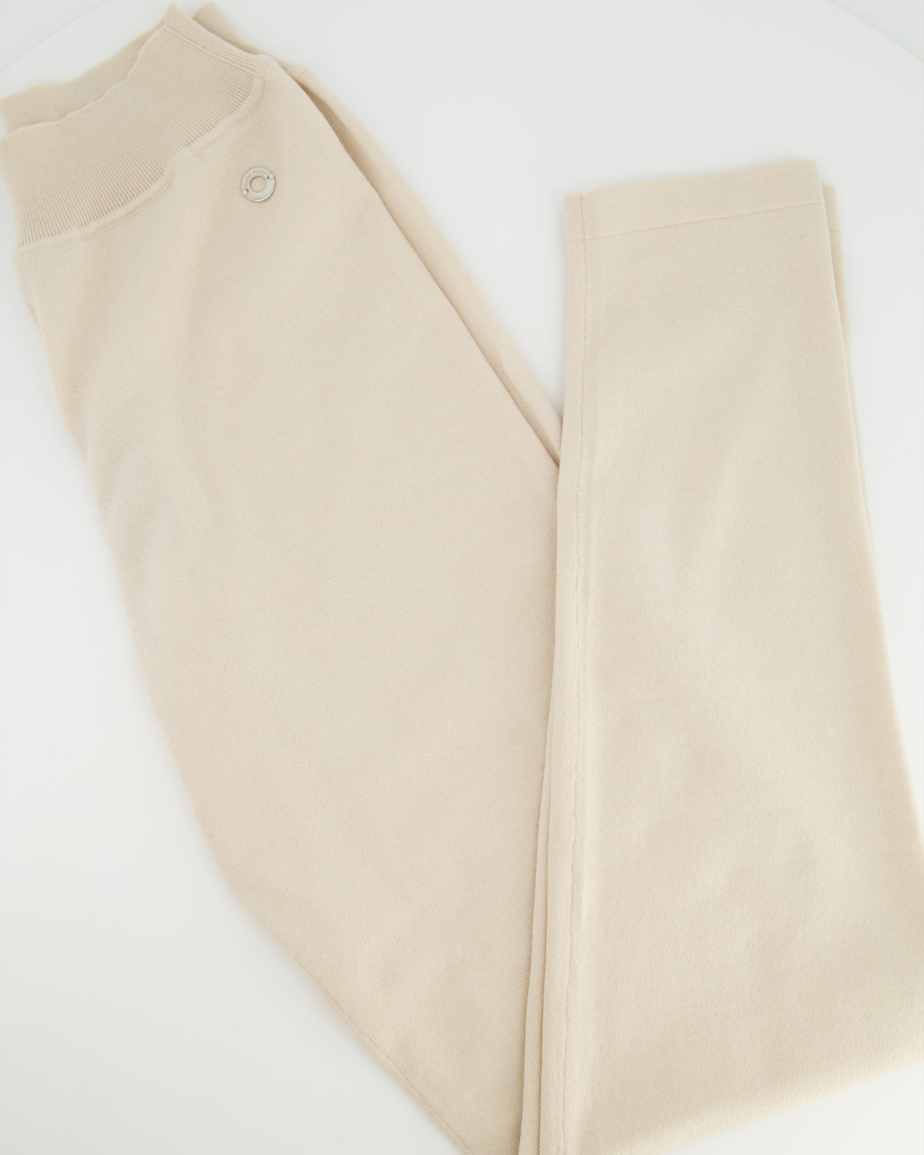 image of Loro Piana Beige Cashmere Legging Thompson Trousers Size IT 46 (UK 14)