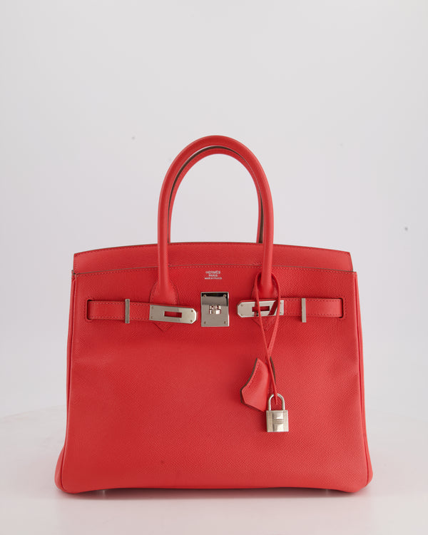 HERMES CANDY BIRKIN 30 Epsom leather Rose tyrien/Ruby □O