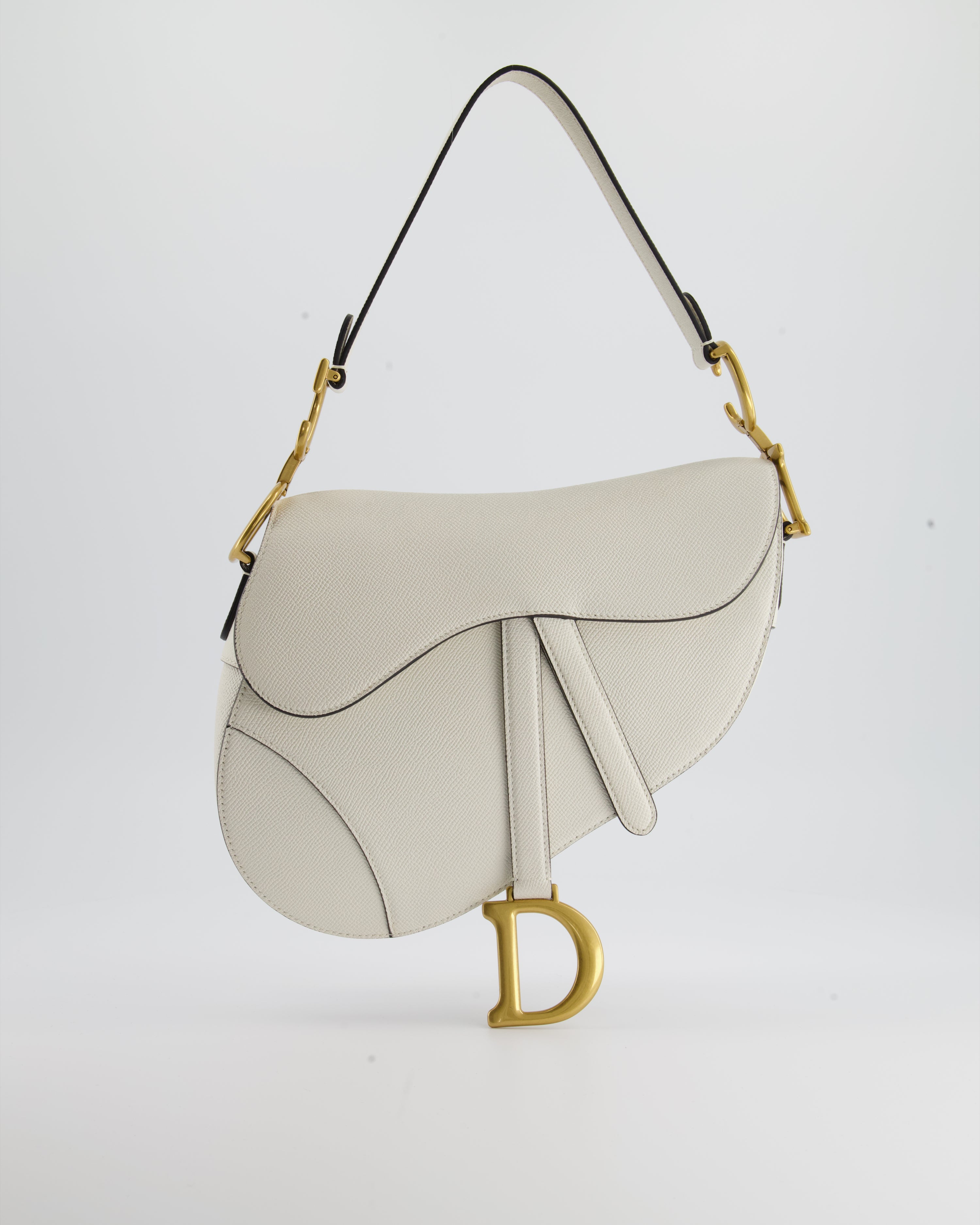 christian dior tote white and gold