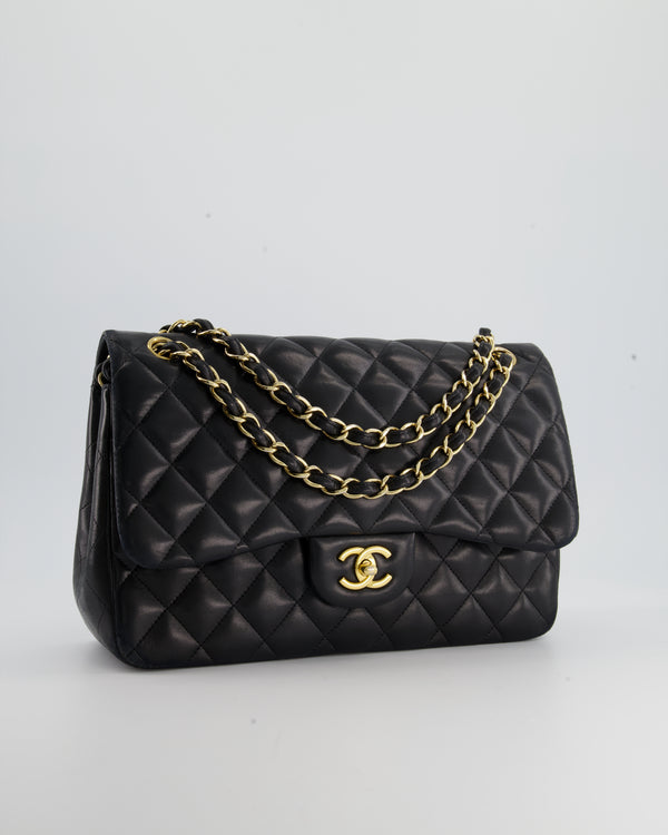 Chanel Bag Quilted So Black Jumbo Classic Double Flap Calfskin Limited –  Mightychic