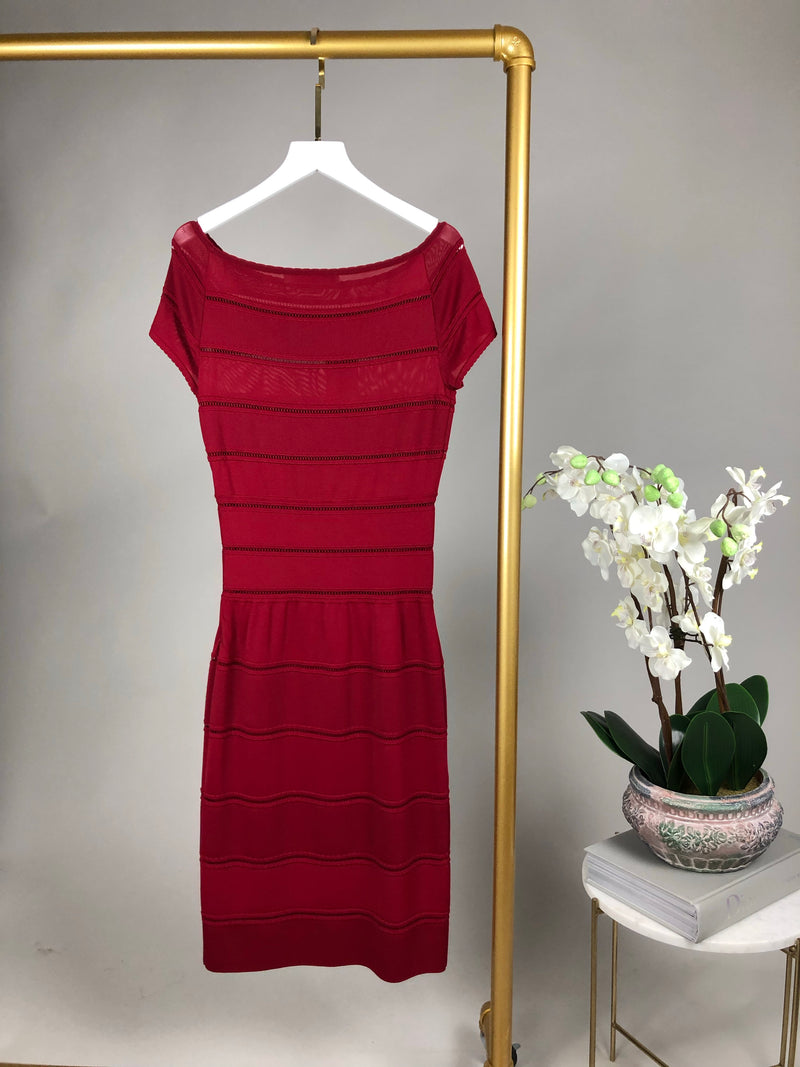 christian dior red dress