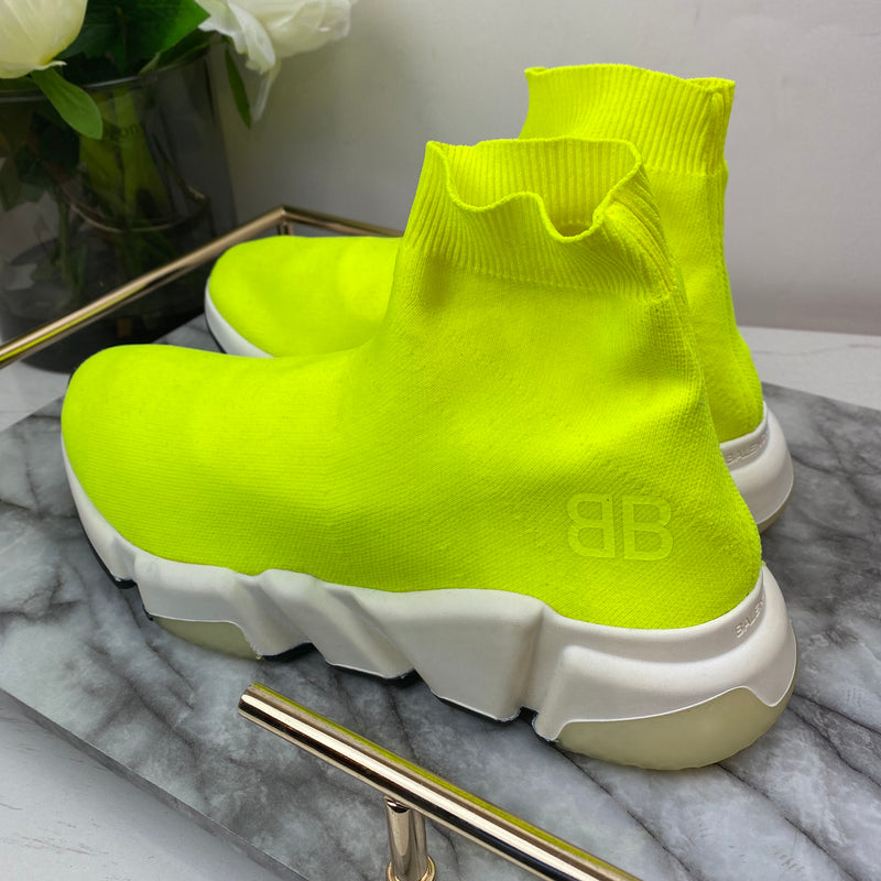 Balenciaga Neon Yellow Sock Trainers 