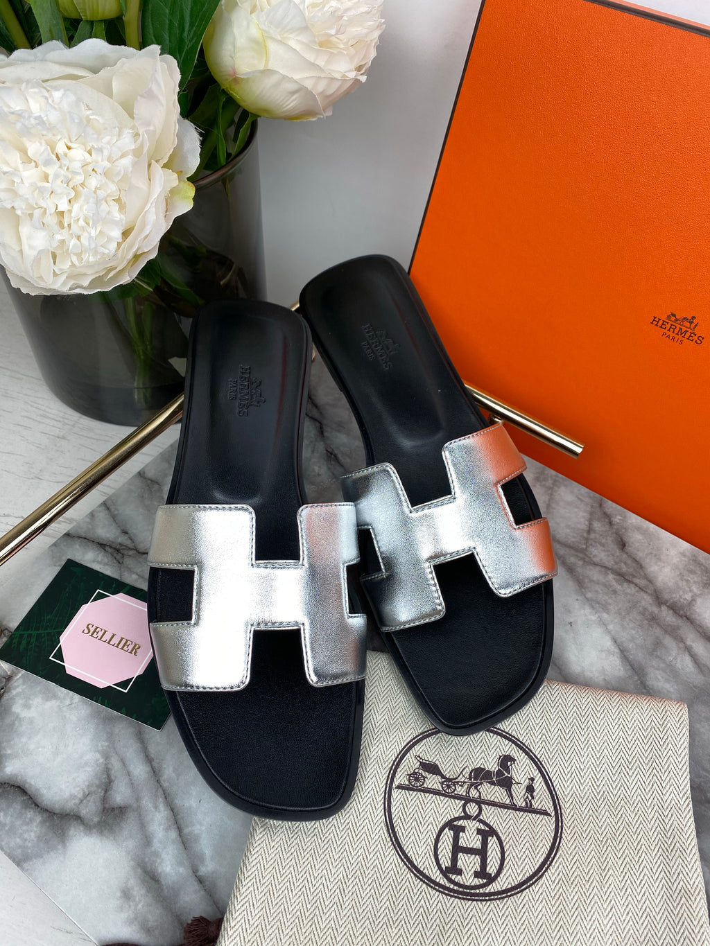 hermes oran silver