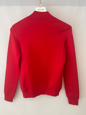 Givenchy Red High Neck Jumper Size M (UK 10)