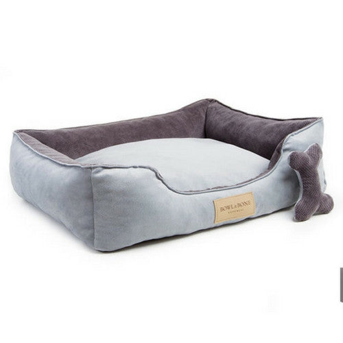 grey dog bed