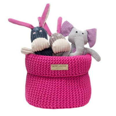 pink toy basket