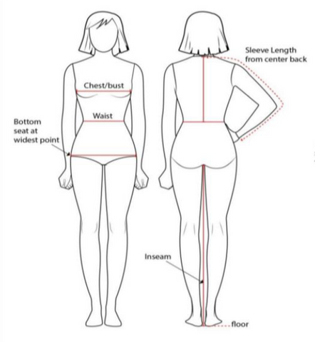 Size Guide - Female - M&H Uniforms