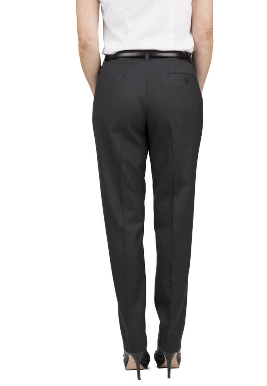 Melissa Flat Front Tropical Black Pants - M&H Uniforms