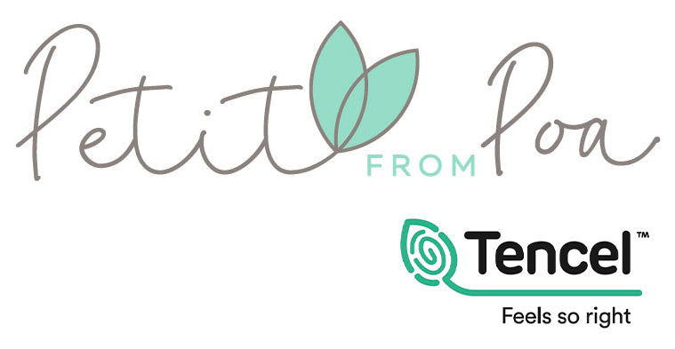 Petit from Poa logo and TENCEL™ logo.