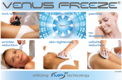 happy patients getting Venus Freeze treatments