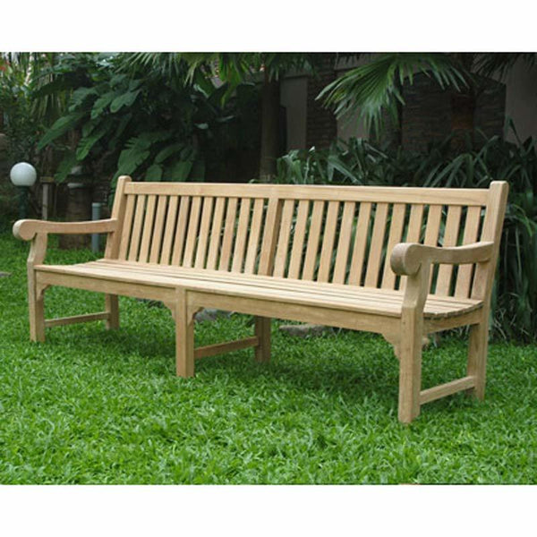 Extra long outdoor bench