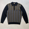 Gabicci Vintage Willis Knitted Polo - Black