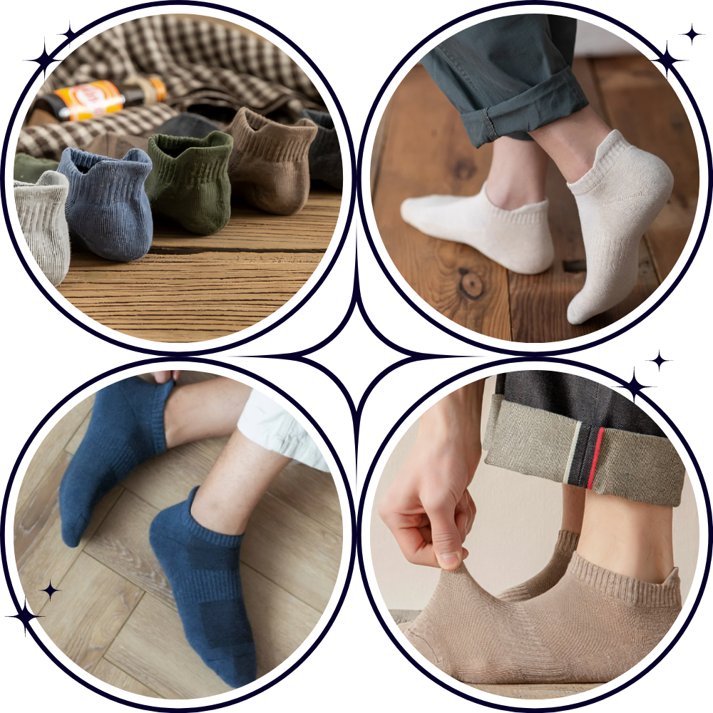 Supreme Comfort Men Ankle Socks - Hassle-Free Maintenance - Ozerty