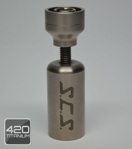 VapeBrat Universal 20mm Titanium Nail: Enail Male and Female 10mm 14mm 18mm  with Carb Cap
