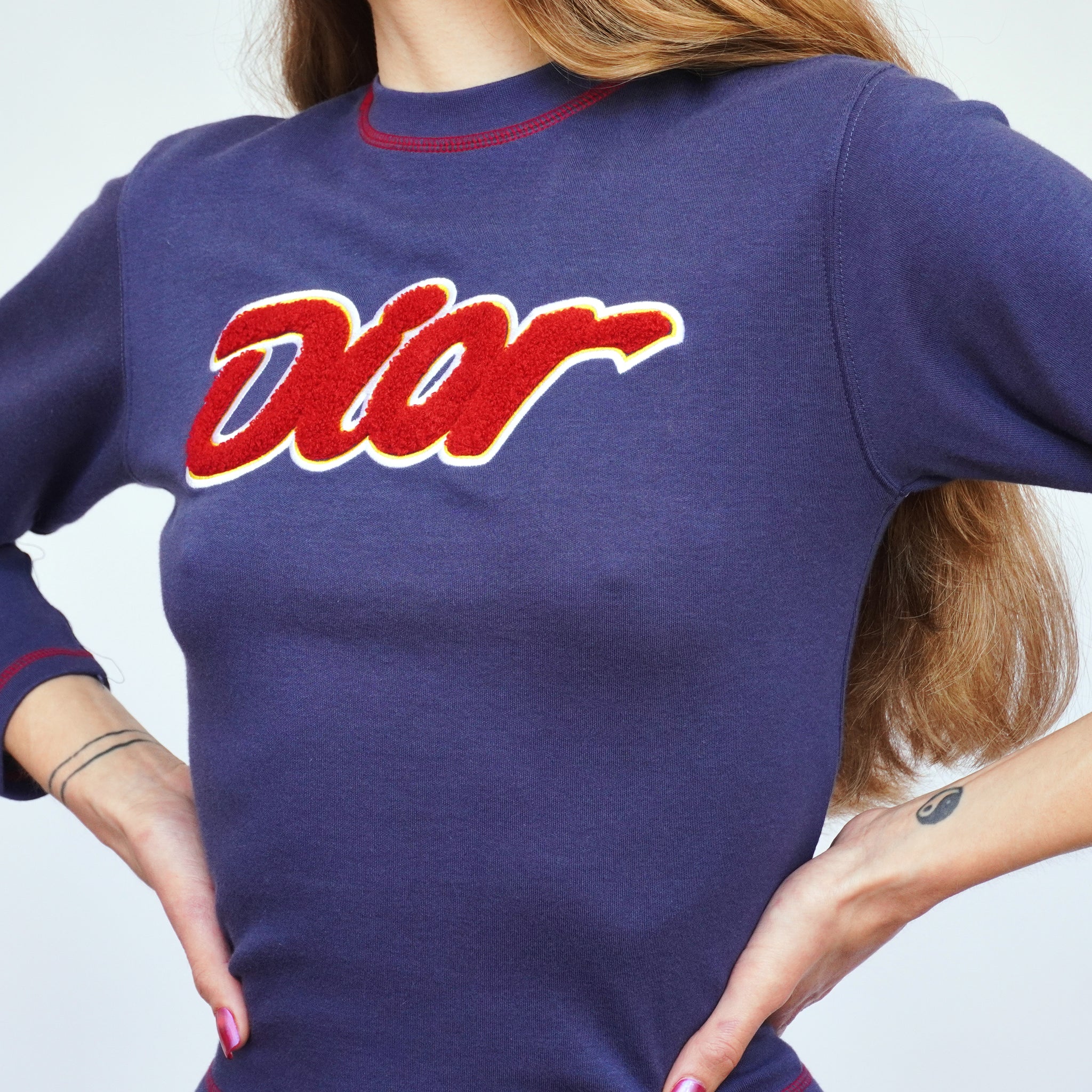 dior fluffy t shirt