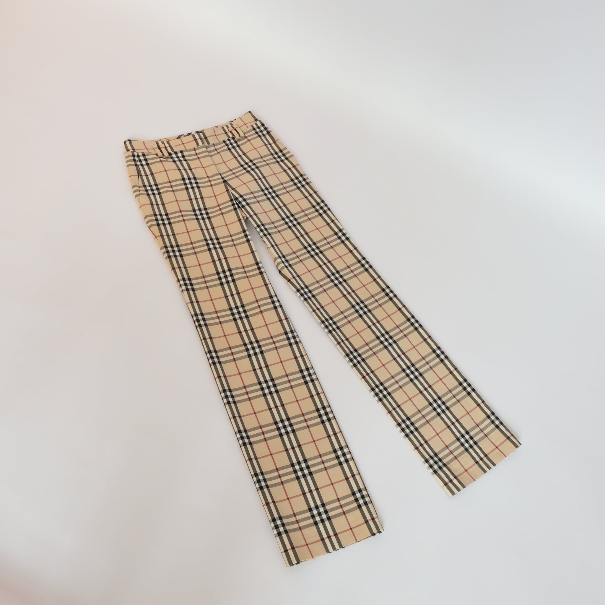 burberry nova check trousers