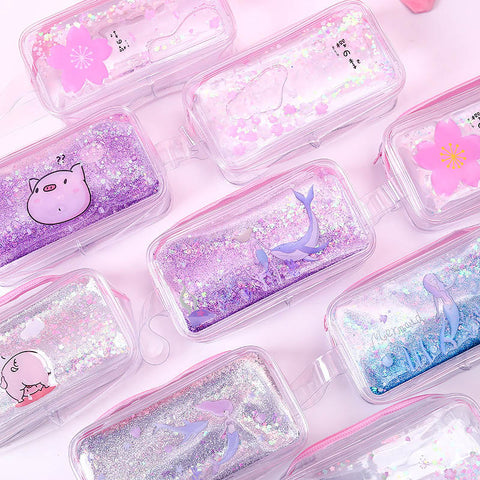 glitter pencil box