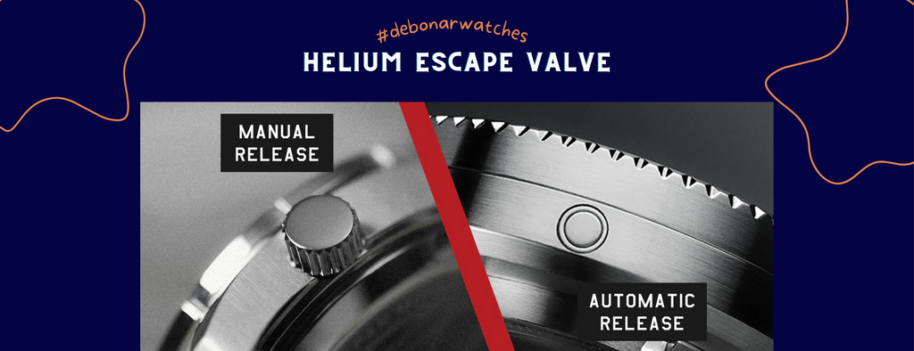 manual release automatic release helium escape valve