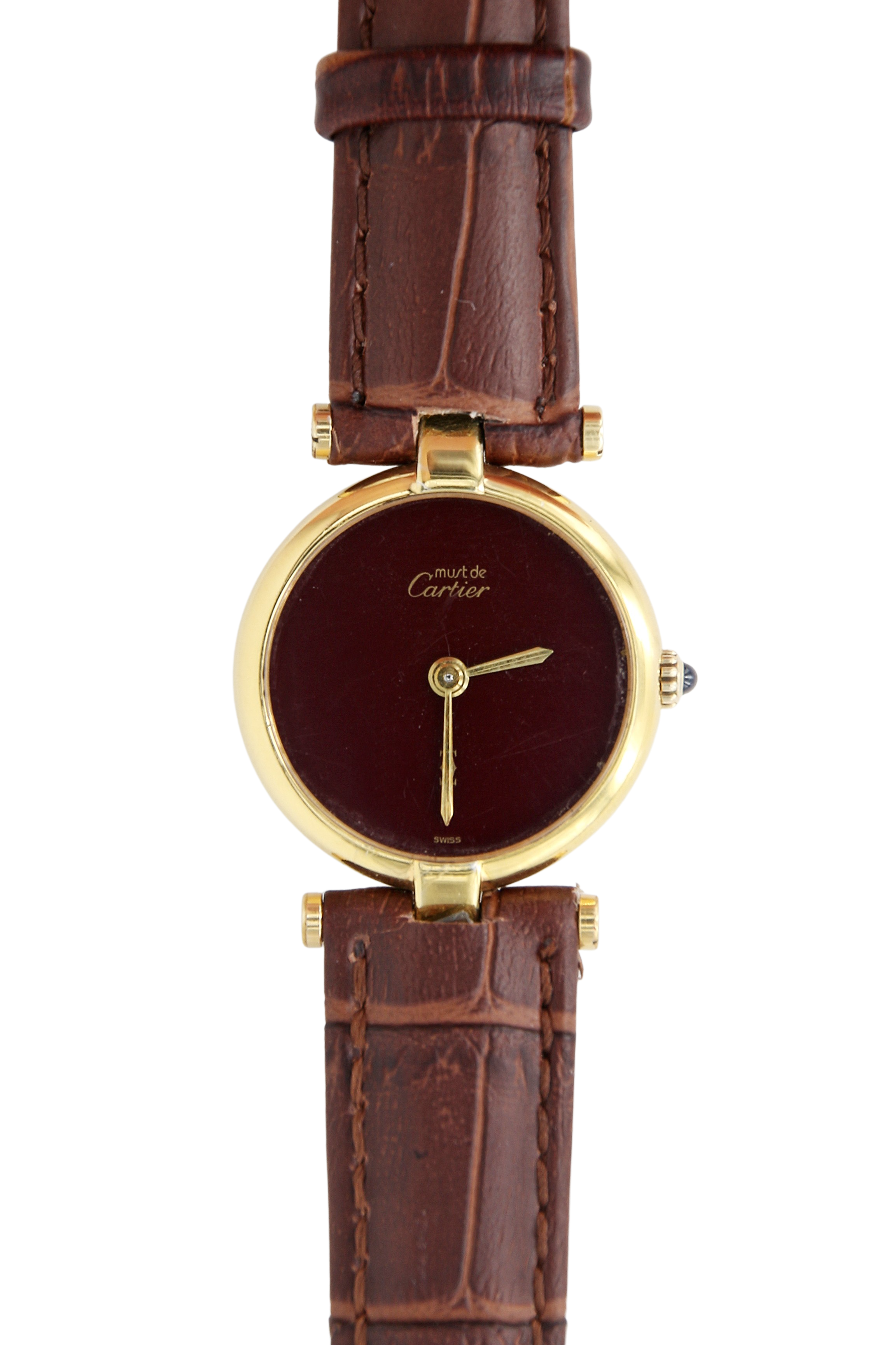 cartier gold watch strap