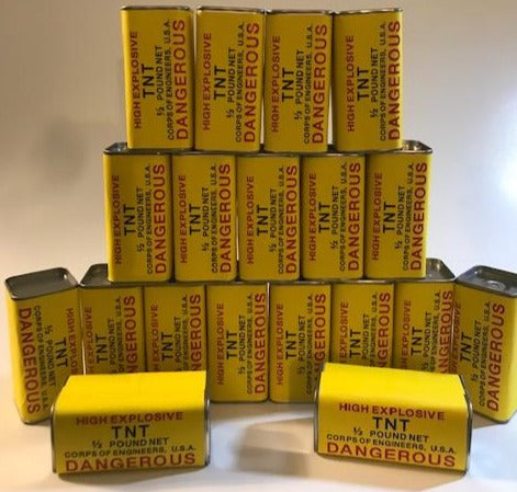 Reproduction WW2 U.S. 1/2 Pound TNT Rectangular Block | Frontline Crate Co.