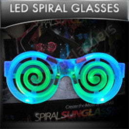 spiral led glasses