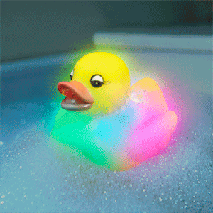 flashing bath ducks