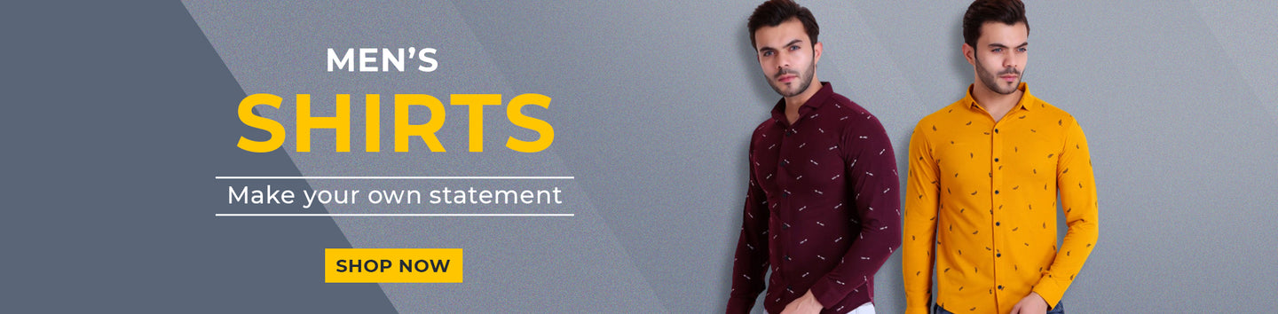 Buy Stylish Mens Shirts Online at Discount : TT Bazaar