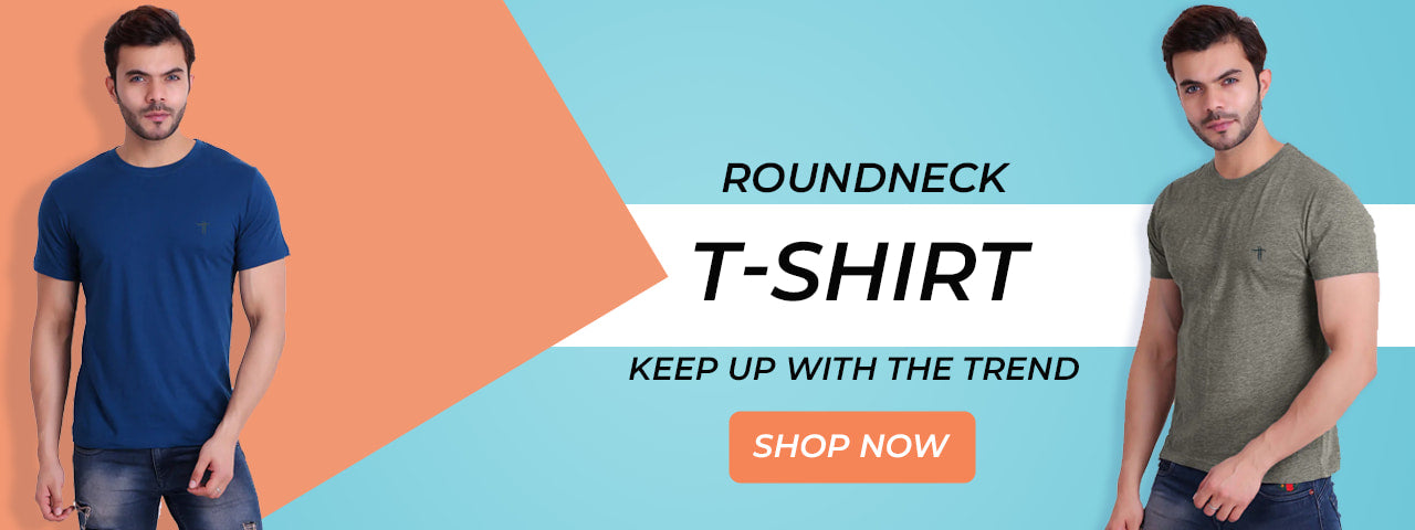 Buy Best Round Neck T Shirts for Men Online : TT Bazaar