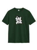 T.T. Men|Eco Friendly Recycled Fabric |Printed |Round Neck|Half Sleeves|Cotton Blended Tshirts For Men|Regular Fit|Olive