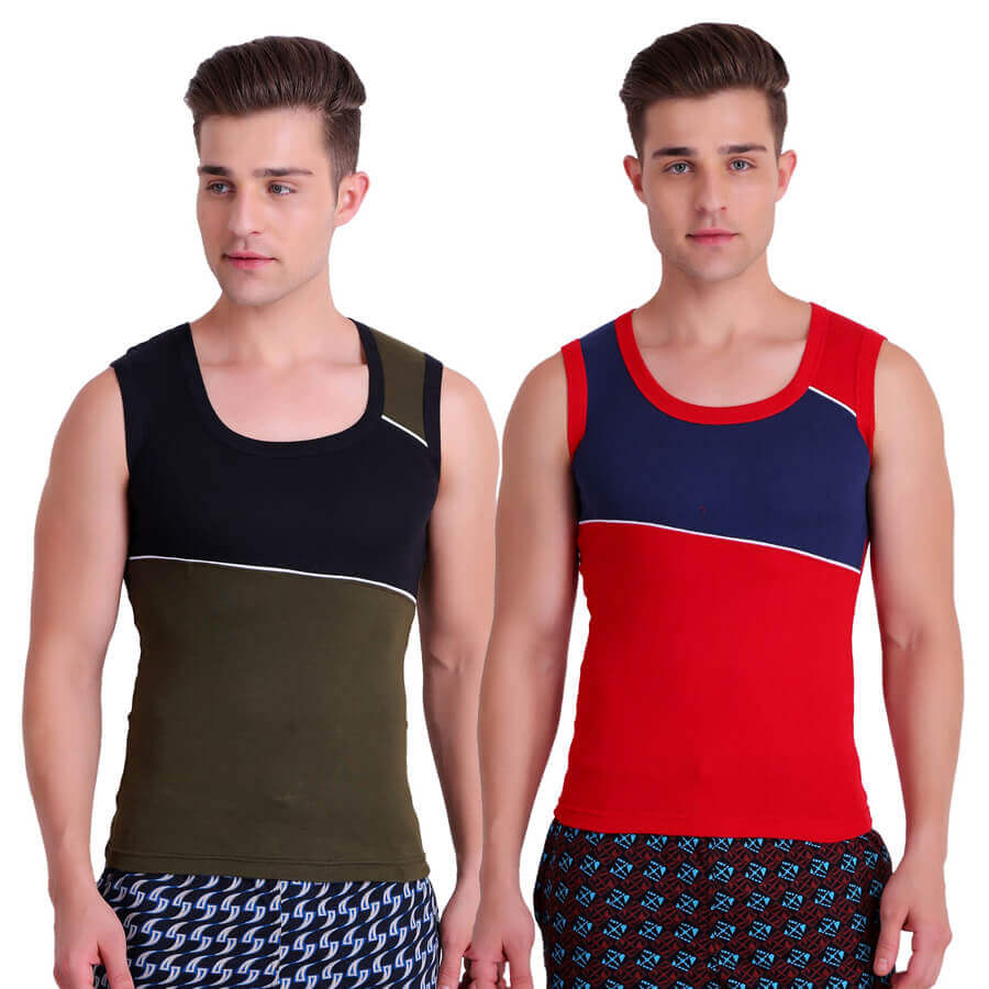 Buy Gym Vest For Men 100% Cotton Online In India: TT Bazaar