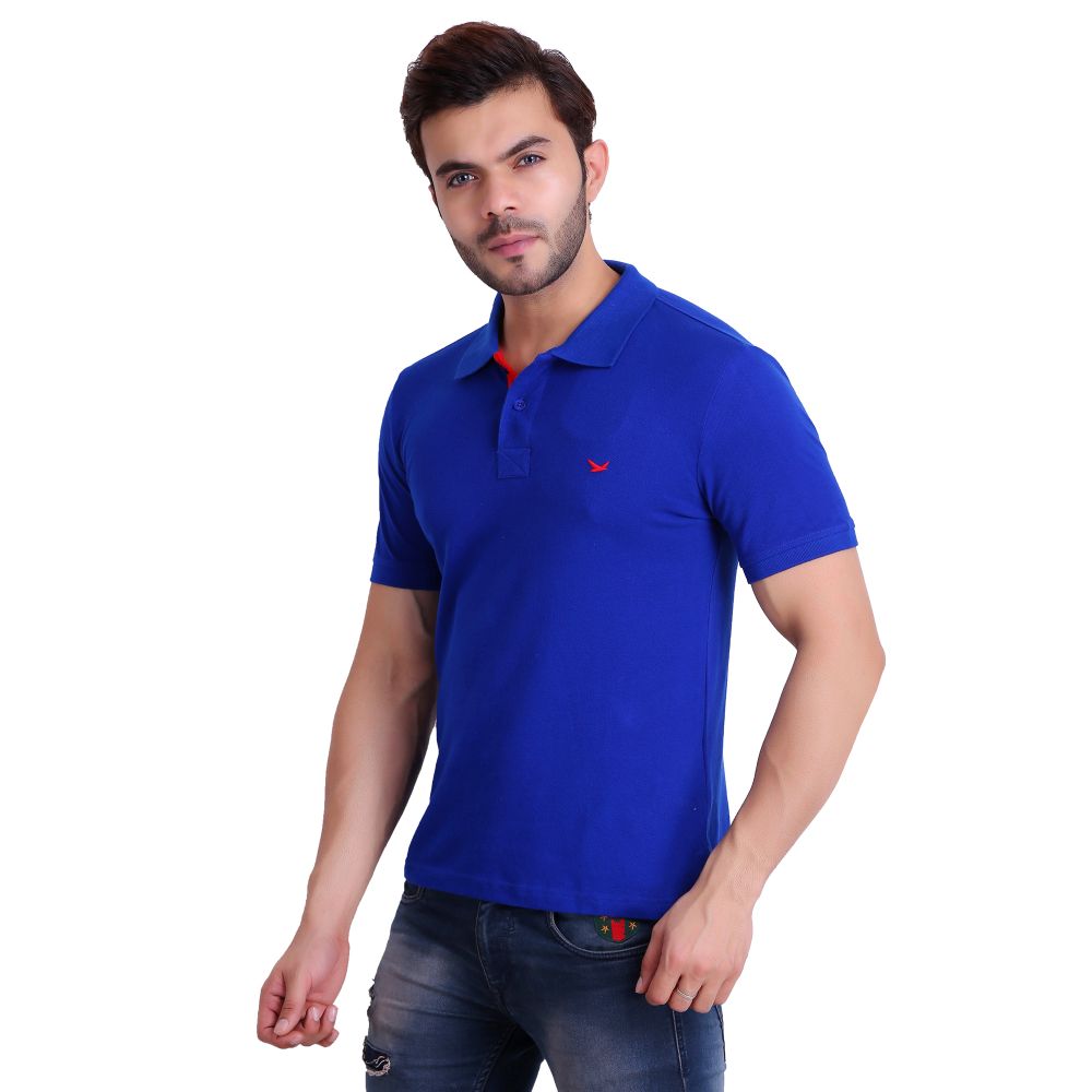 Buy HiFlyers Mens Polo Blue T-Shirt (pack Of 3) | Best Price: TT ...