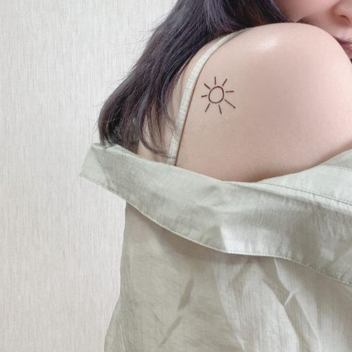 Suhada パープルの服に合わせる タトゥーシール ステッカー Suhada Skin Art Seal