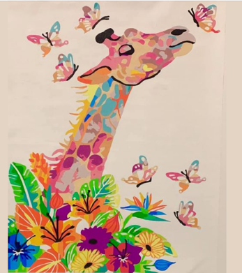 Colourful Giraffe