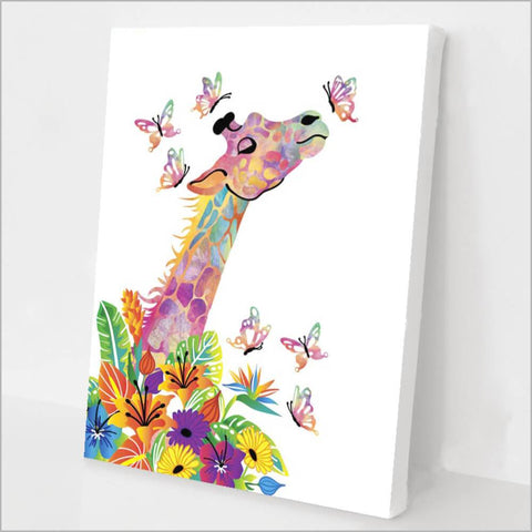 Happy Giraffe Paint by Numbers