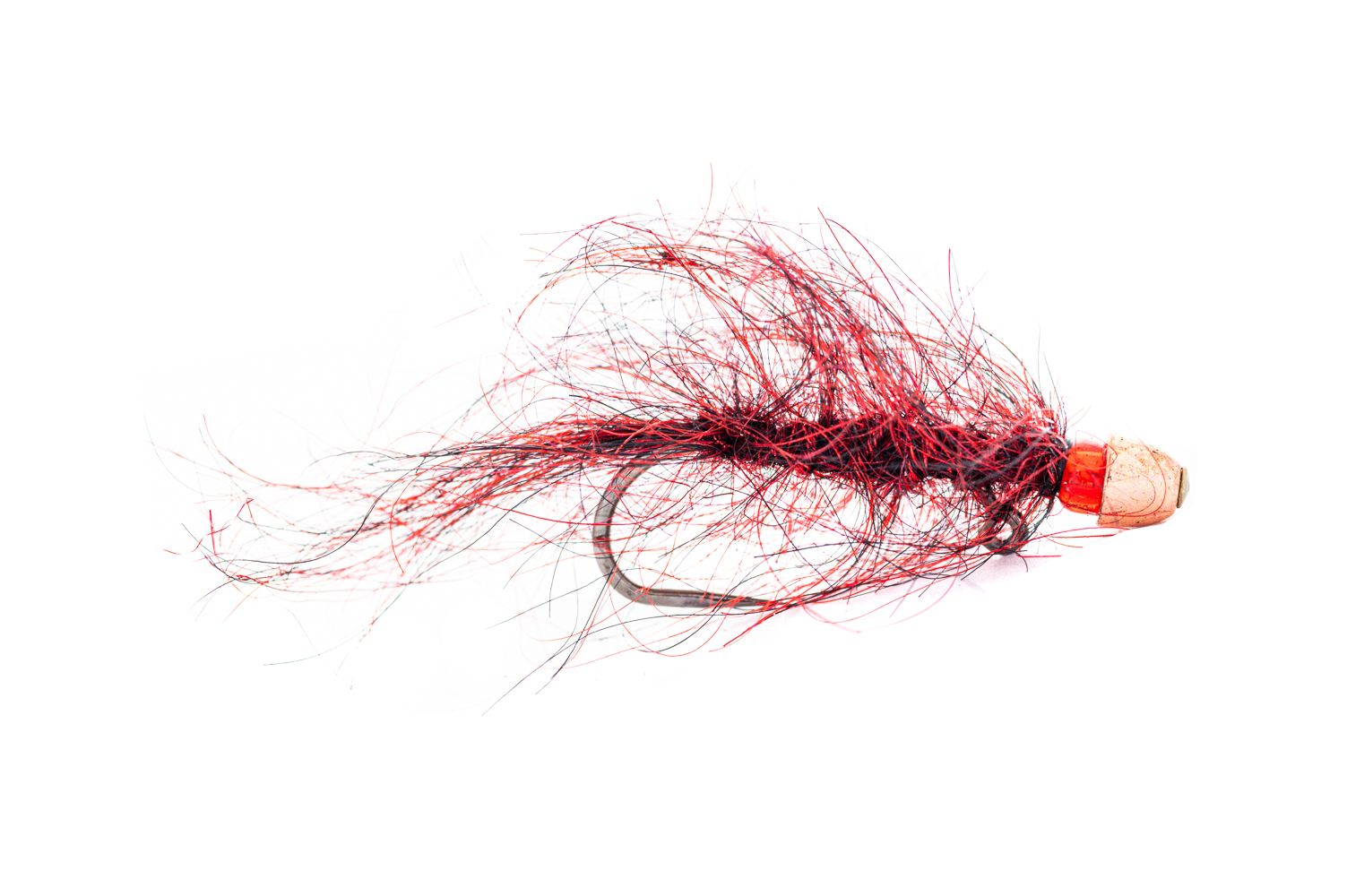 Montana Fly Company Chan's Balanced Ruby Eyed Leech - Black/Red (3