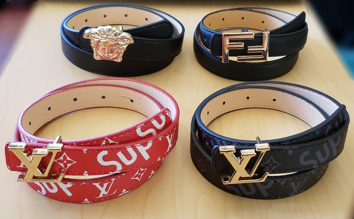 Kids Red LV Supreme Belt – SILLY SAPP