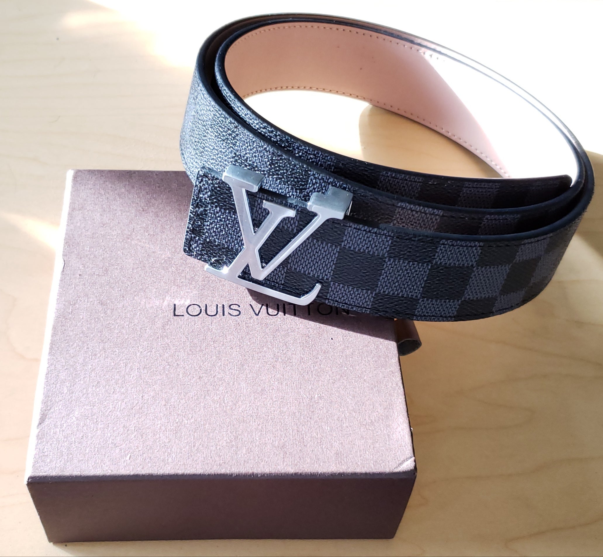 Louis Vuitton Damier Belt black  The Belt Outlet