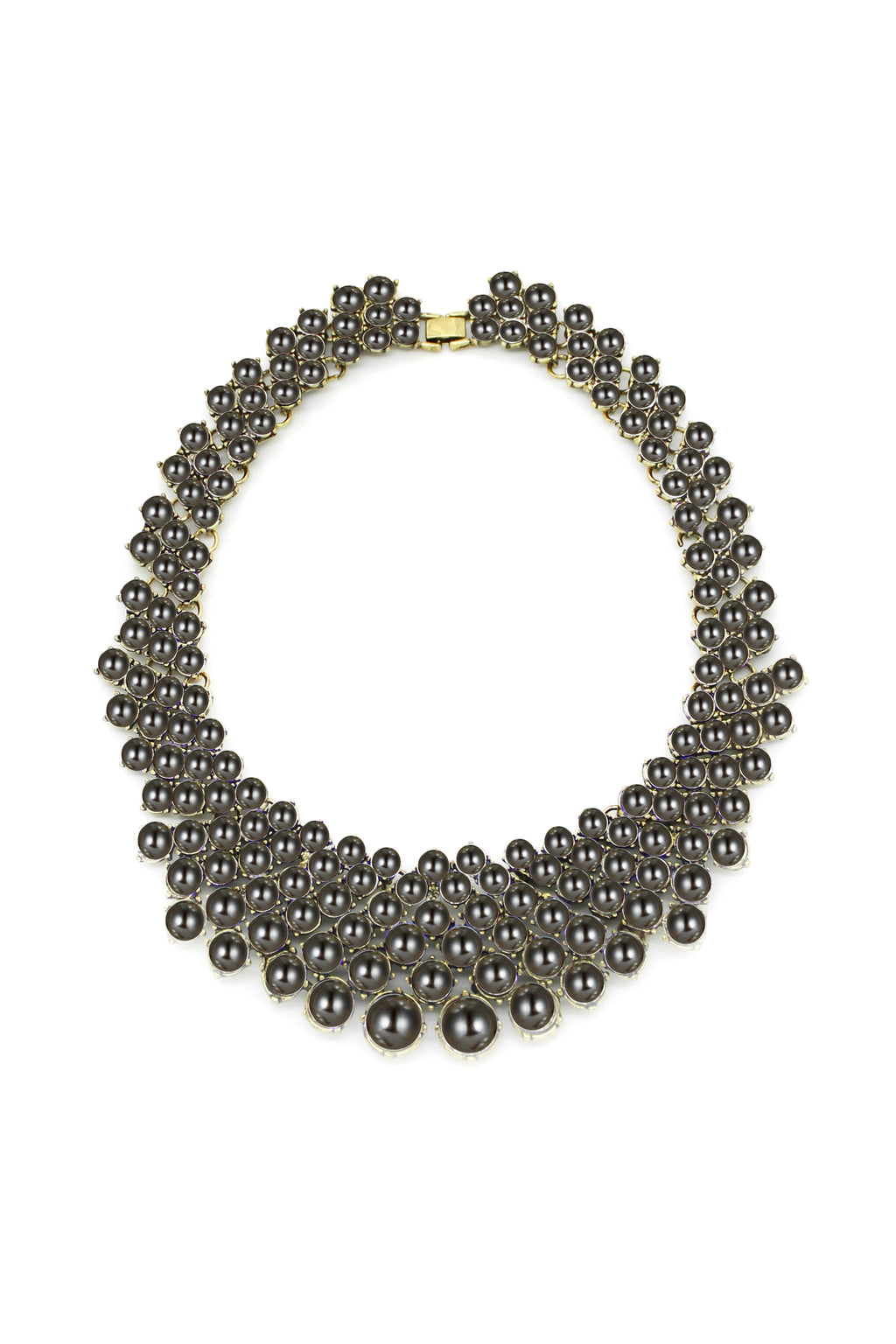 Black Crystal Statement Necklace - Diana Collar Necklace – Eye