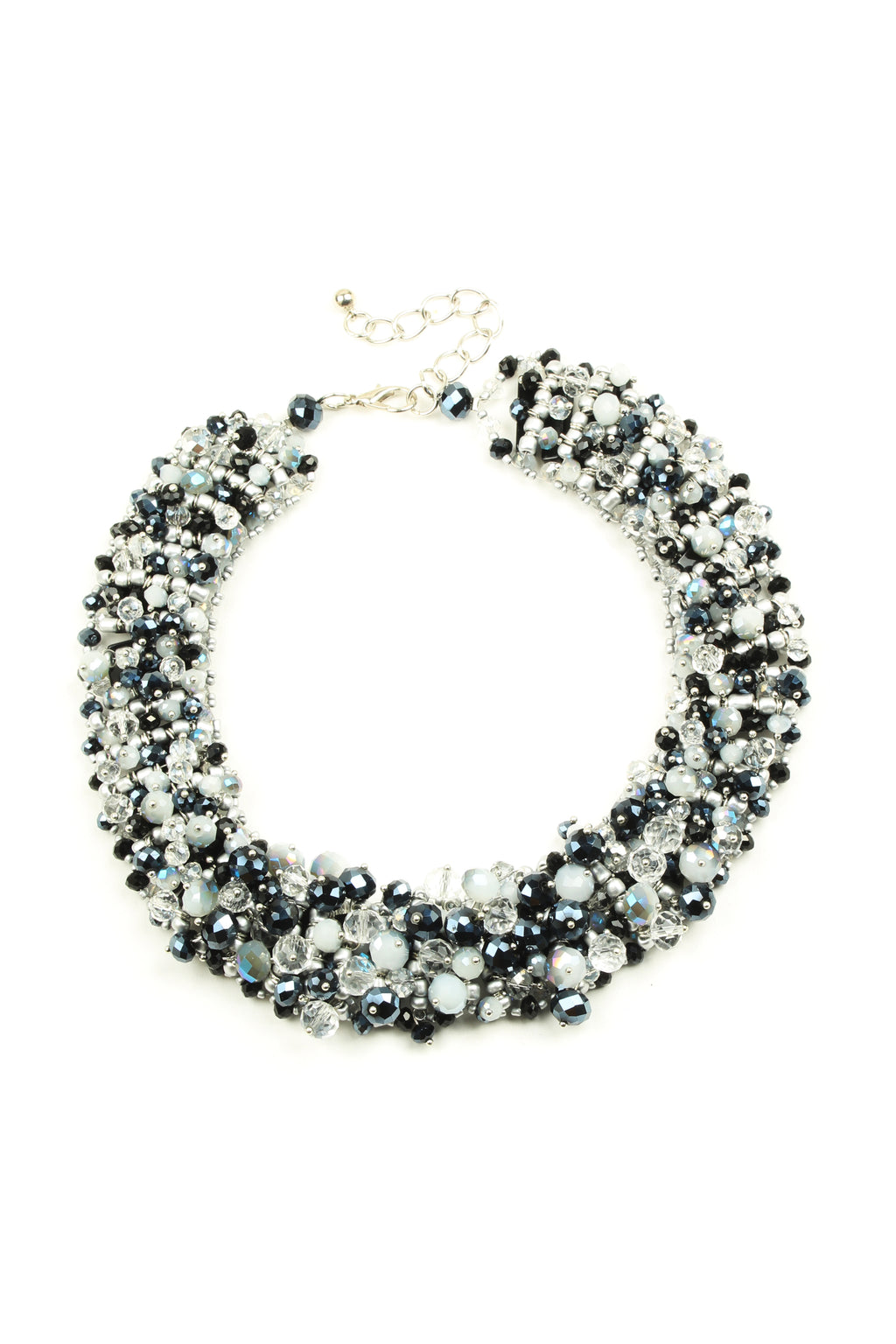 Black Crystal Statement Necklace - Diana Collar Necklace – Eye