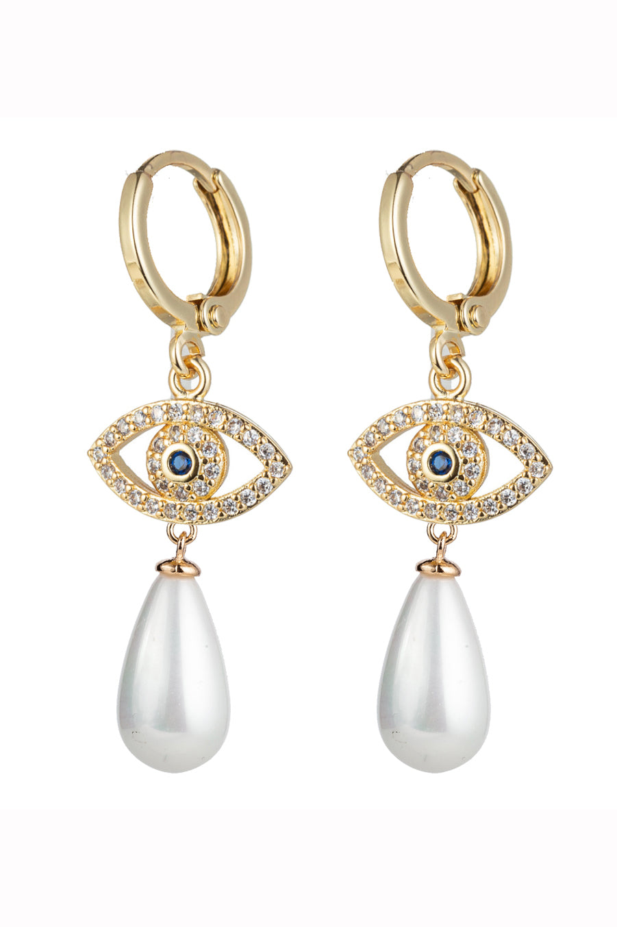 Eye Candy La Women's Luxe Elizabeth Goldtone & Shell Pearl Drop Earrings