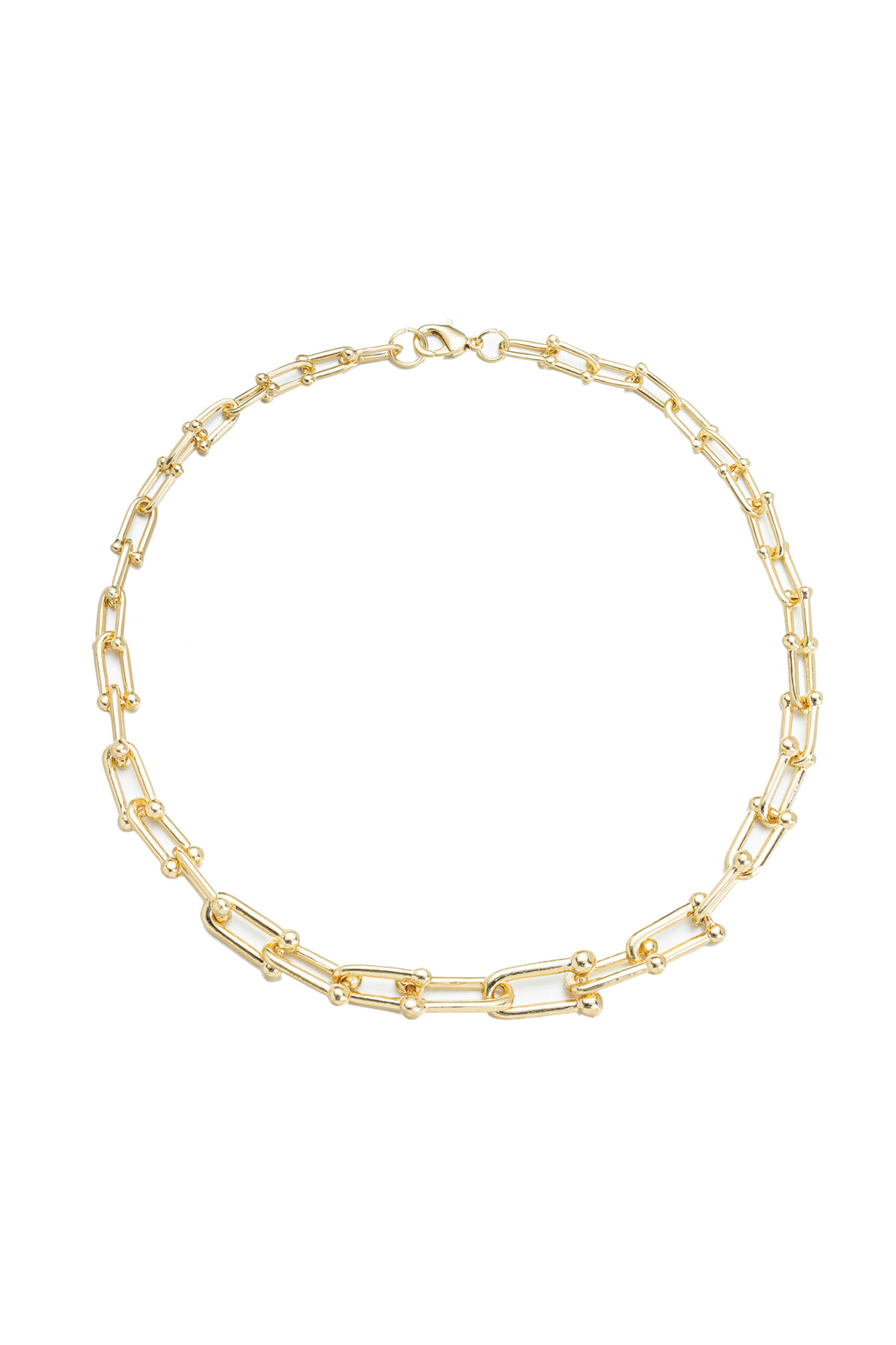 Eye Candy La Women's Luxe 18K Goldplated Lock Necklace - Gold