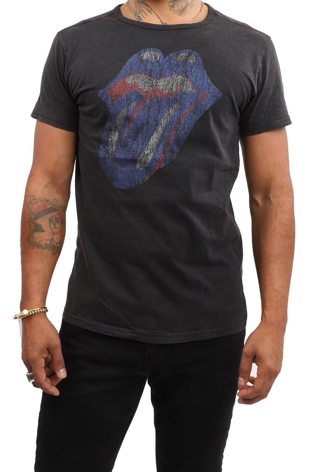 Rolling Stones Angeles Tongue Logo Black – Los - Candy T-Shirt \'78 Eye Tour 