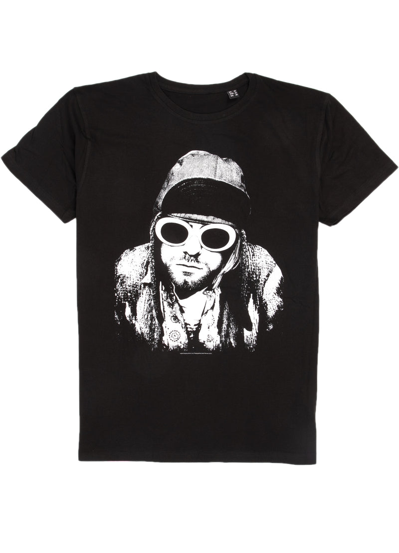 Kurt Cobain T-Shirt - Glasses - Black – Eyecandy Los Angeles