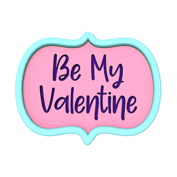 Happy Valentine's Day Banner Cookie Cutter, Stamp