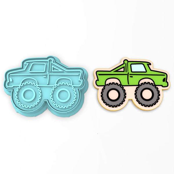 Monster Truck Cookie Cutter | Stamp | Stencil #1